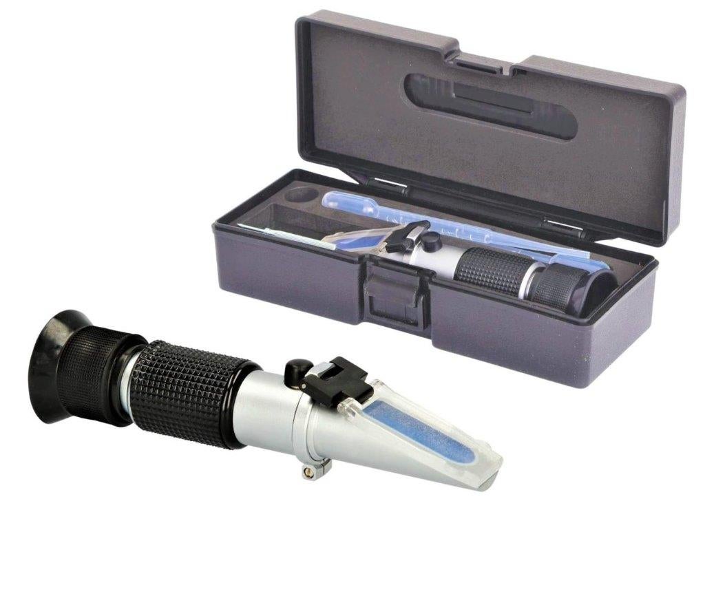 Refractometer voor bijv. Accuzuur, Adblue , Koelvloeistof, Envoi