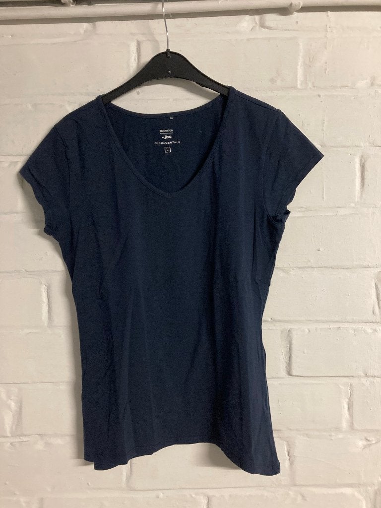 Donkerblauw t-shirt korte mouwen, JBC, maat : large, Blauw, JBC, Maat 42/44 (L), Ophalen of Verzenden