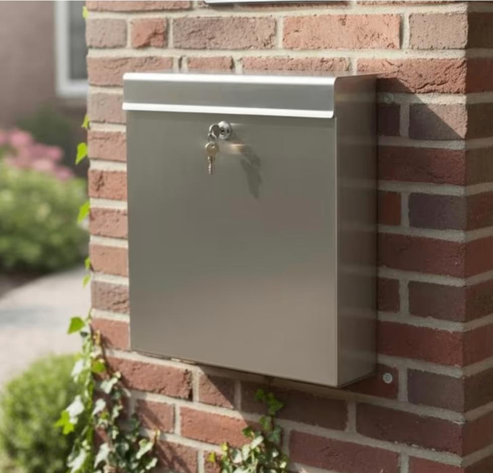 inox Brievenbus roestvrij staal, Tuin en Terras, Brievenbussen, Ophalen, Inox
