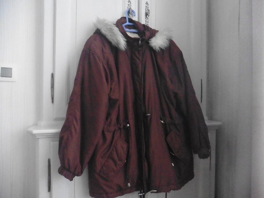 Mooie bruine jas, gevoerde, afneembare capuchon T 46-48, Bruin, Maat 46/48 (XL) of groter, Ophalen of Verzenden, Zo goed als nieuw