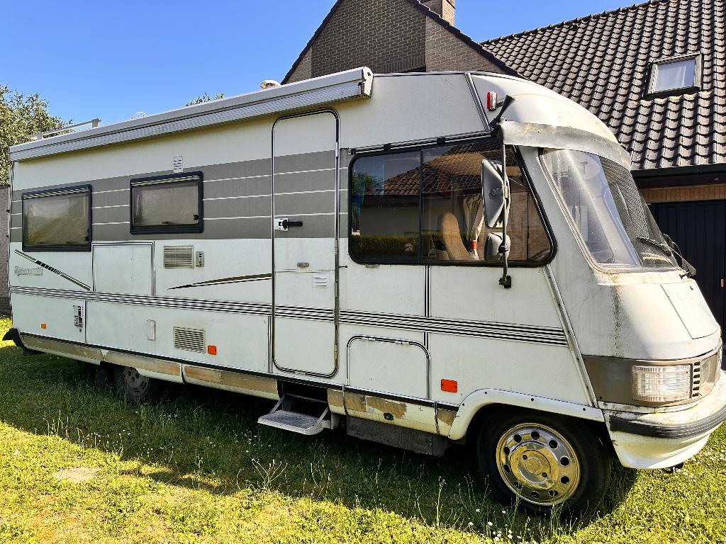 Hymer mobilhome, Fiat Ducato 1991, Caravans en Kamperen, Mobilhomes, Integraal, Ringverwarming, Fiat, Particulier