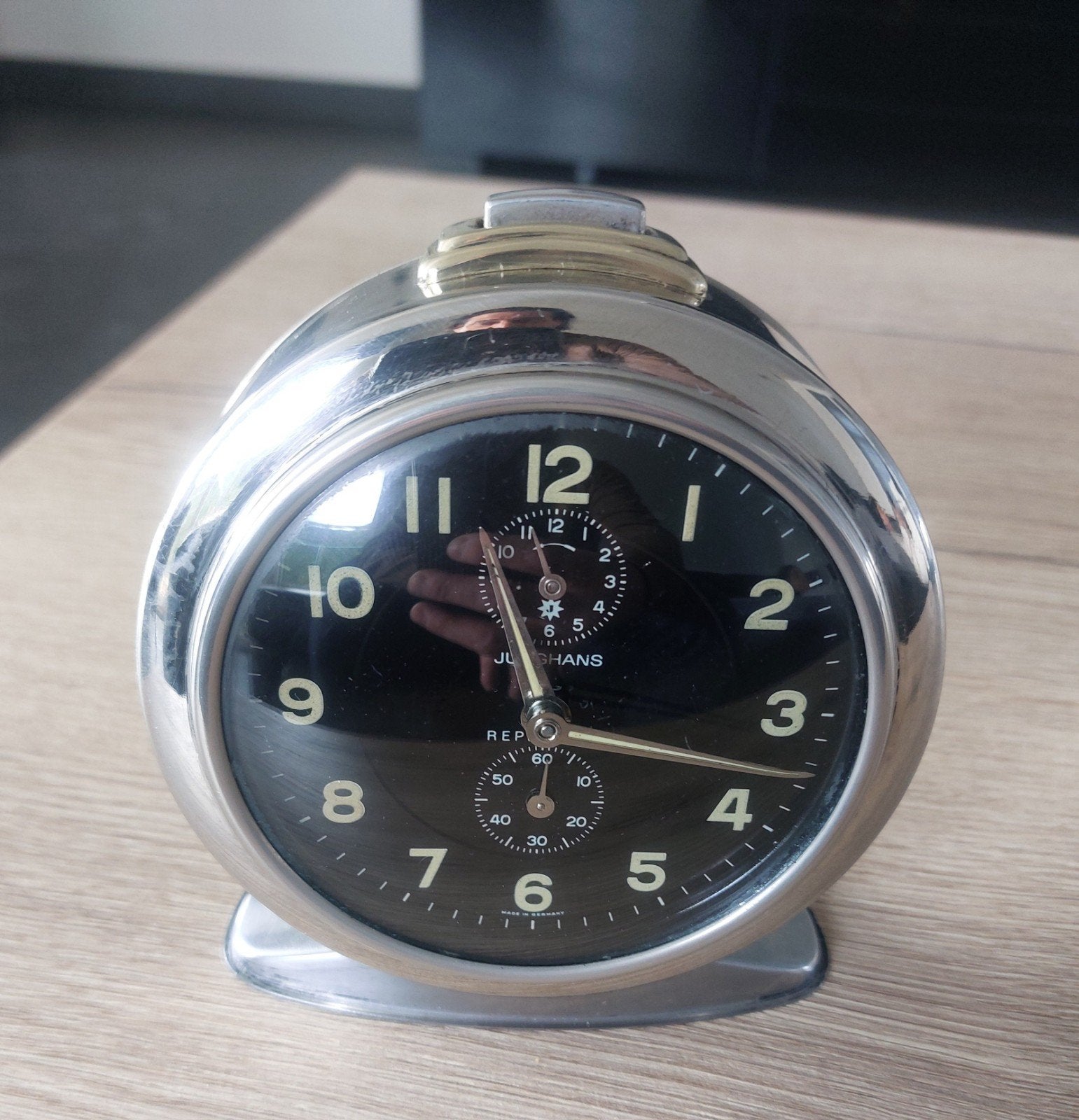 Junghans repetition wekker   ,vintage, Antiek en Kunst, Antiek | Klokken, Ophalen