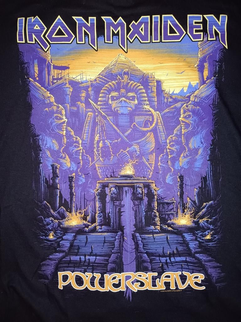 T-shirt Iron Maiden taille L « Powerslave », Enlèvement ou Envoi