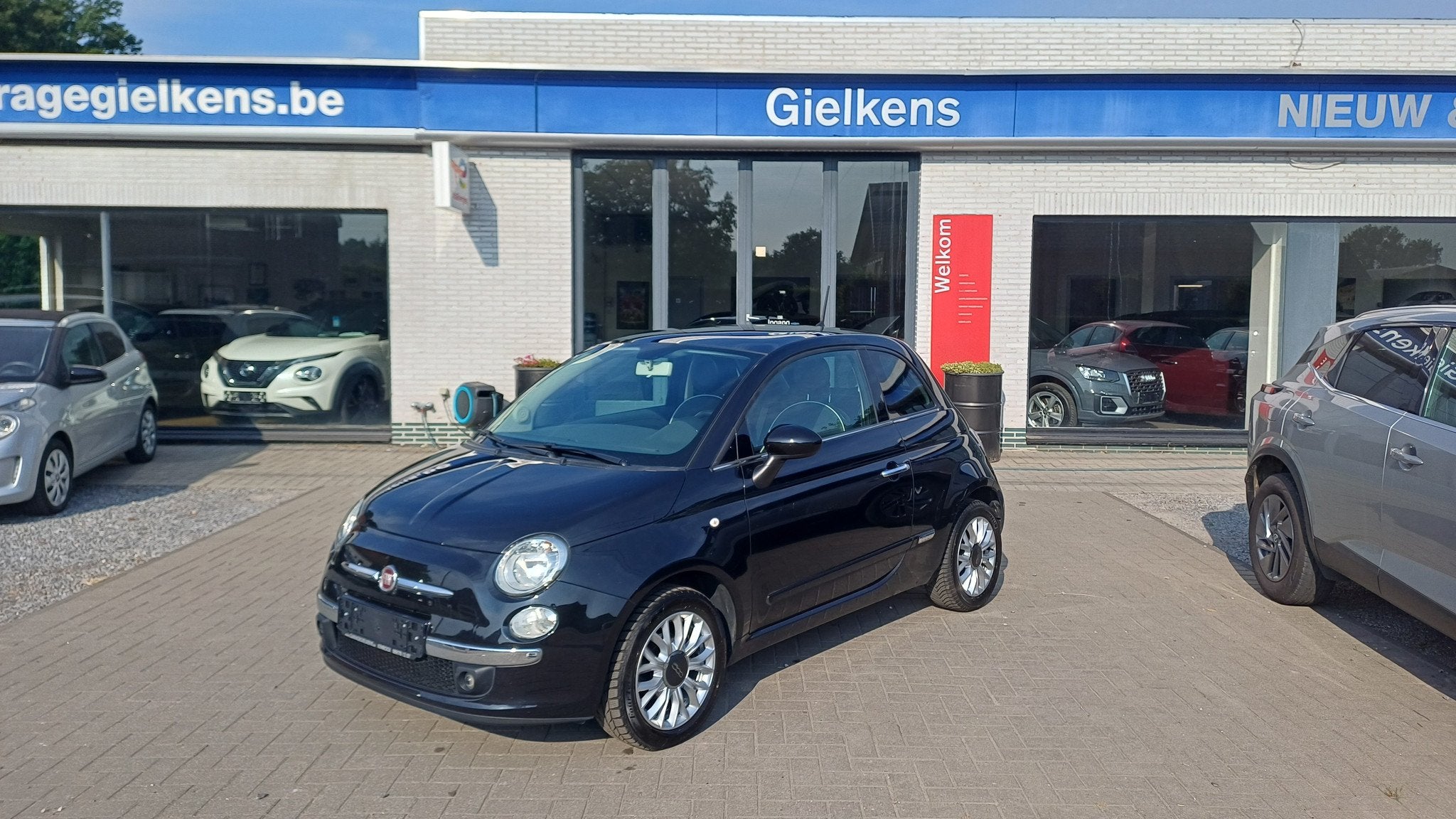 Fiat 500 1.2i Lounge/airco/garantie, Auto's, Voorwielaandrijving, 4 zetels, Stof, Gebruikt