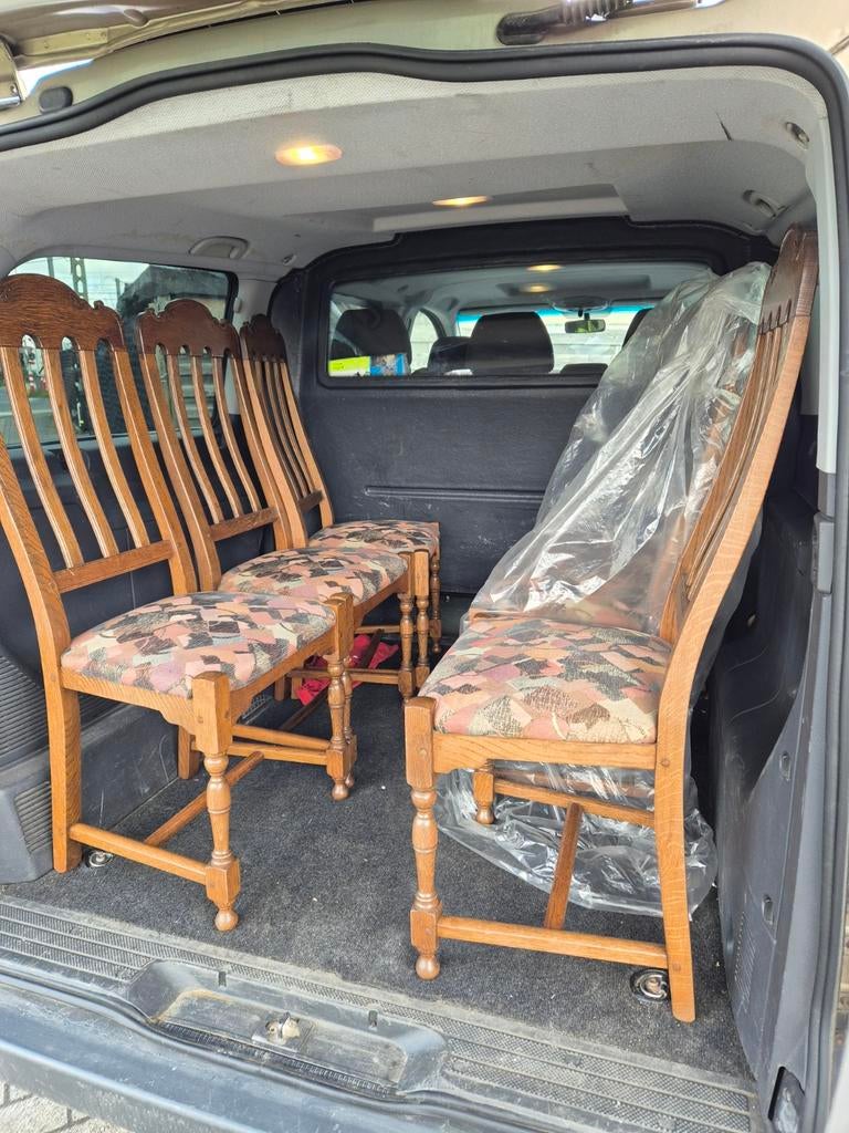 Vintage stevige houten stoelen 40 eu samen, Auto-onderdelen, Ophalen