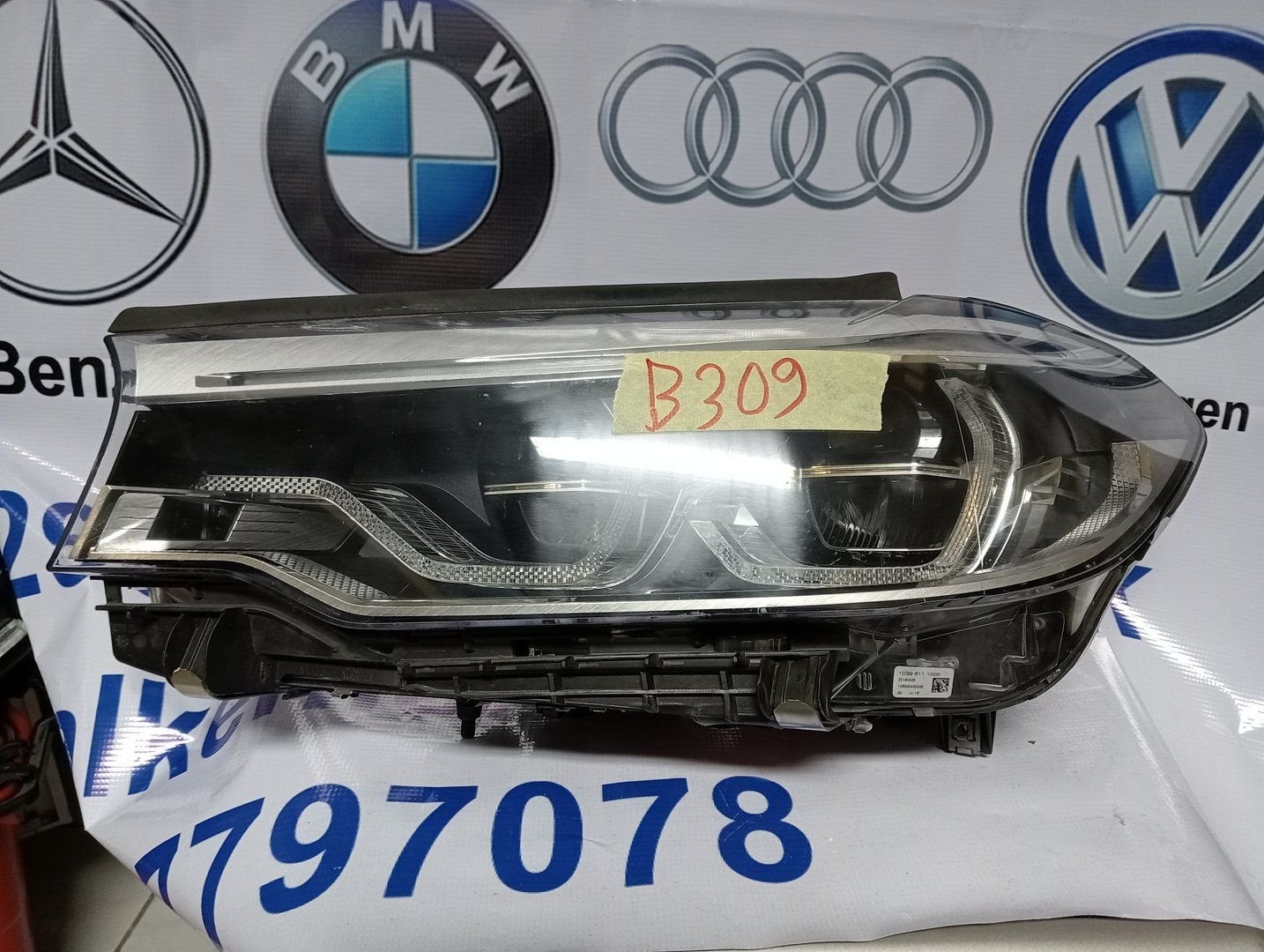 BMW 5 Serie koplamp links 8499121-01, -, Utilisé, -, Enlèvement ou Envoi