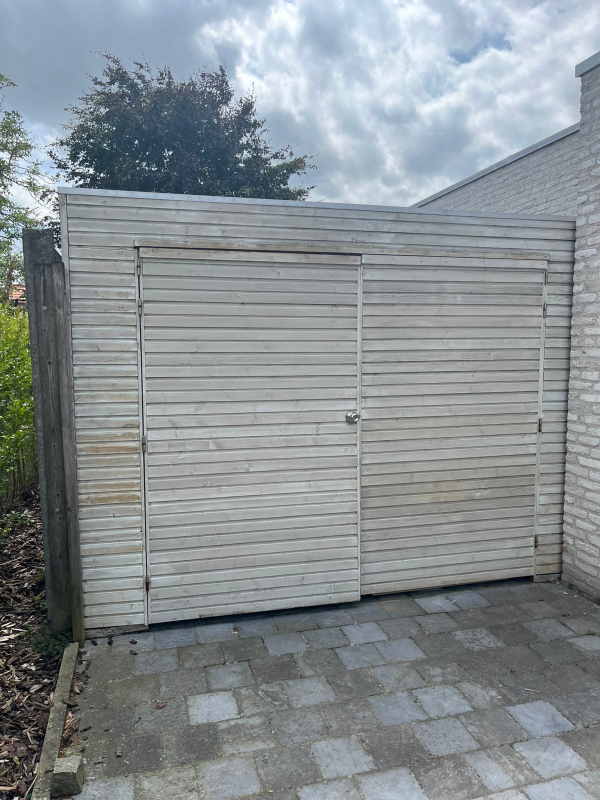 Houten garage, opslagruimte., Tuin en Terras, Ophalen, Gebruikt
