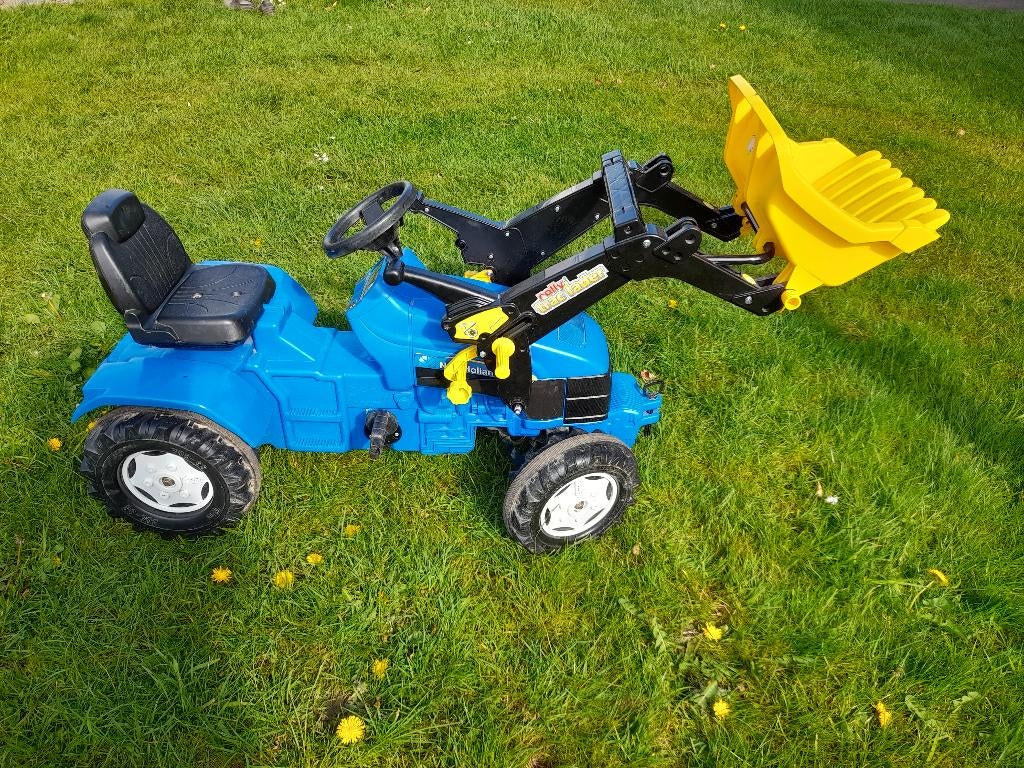 Rolly Toys traptractor New Holland met voorlader, Ophalen, Gebruikt, Trapvoertuig