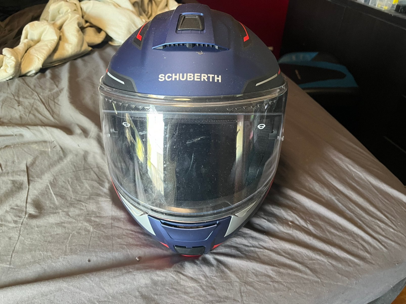Schuberth C5 Omega + intercom, Fietsen en Brommers, Ophalen, Zo goed als nieuw