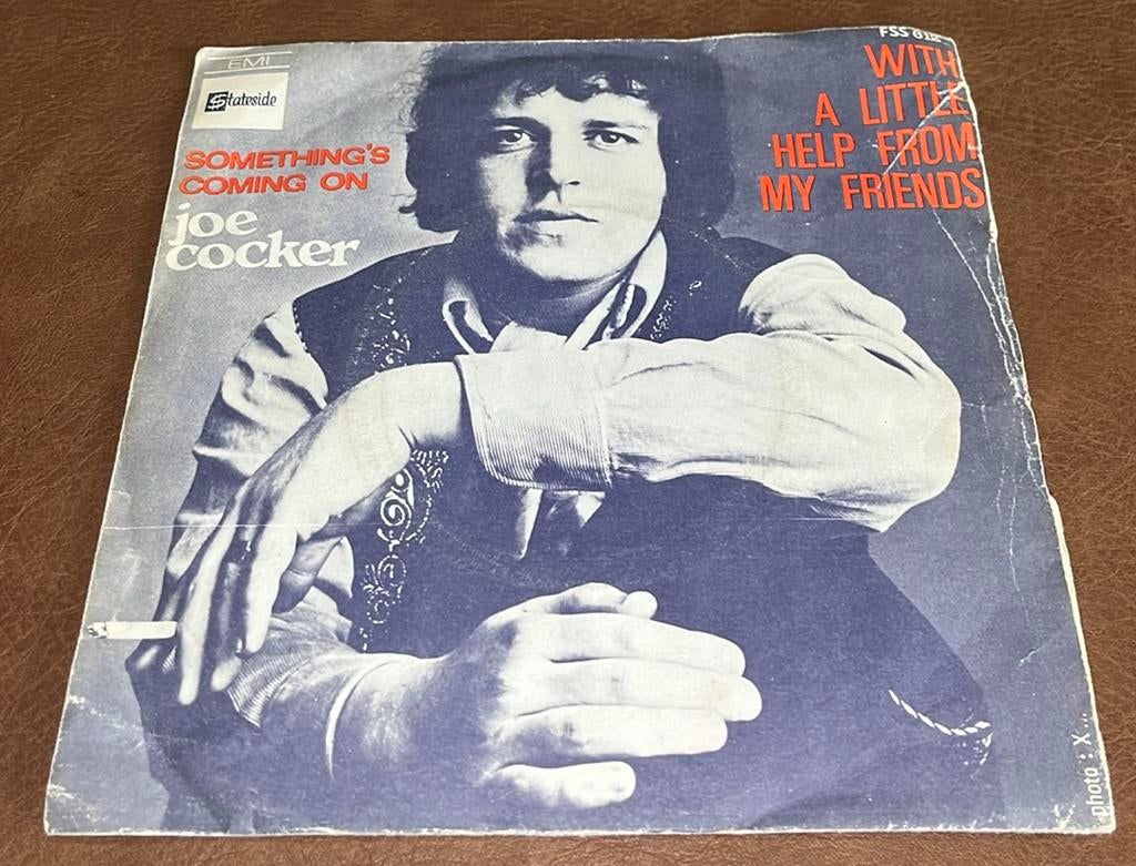 Joe Cocker ‎– With A Little Help From My Friends - 7” vinyl, Enlèvement ou Envoi, Utilisé