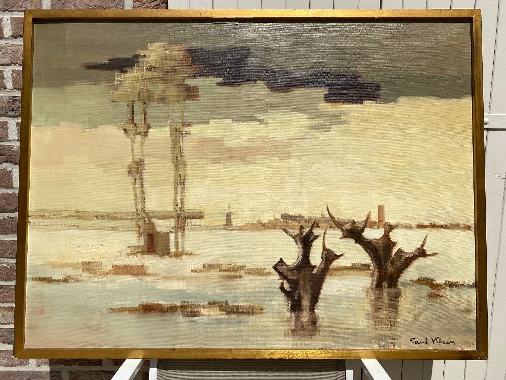 Peinture, Enlèvement, Encadré, Peinture acrylique, Paysage