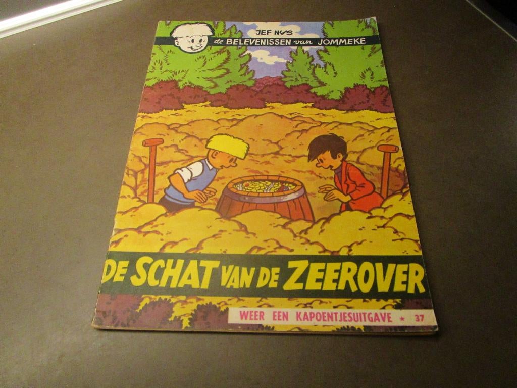 Jommeke - De schat van de zeerover - 1969, Boeken, Stripverhalen, Gelezen, Eén stripboek, Jef Nys., Ophalen of Verzenden
