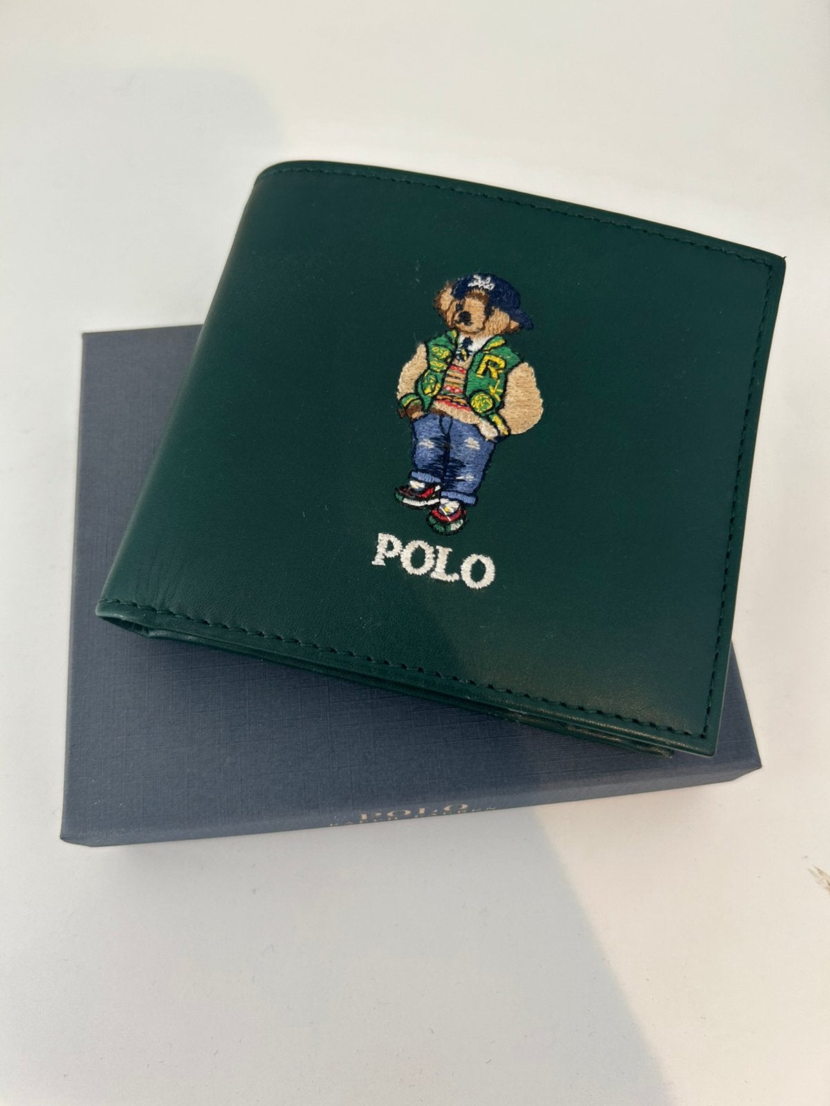 Portefeuille The Bear Ralph Lauren, Autres marques, Cuir, Comme neuf, Vert