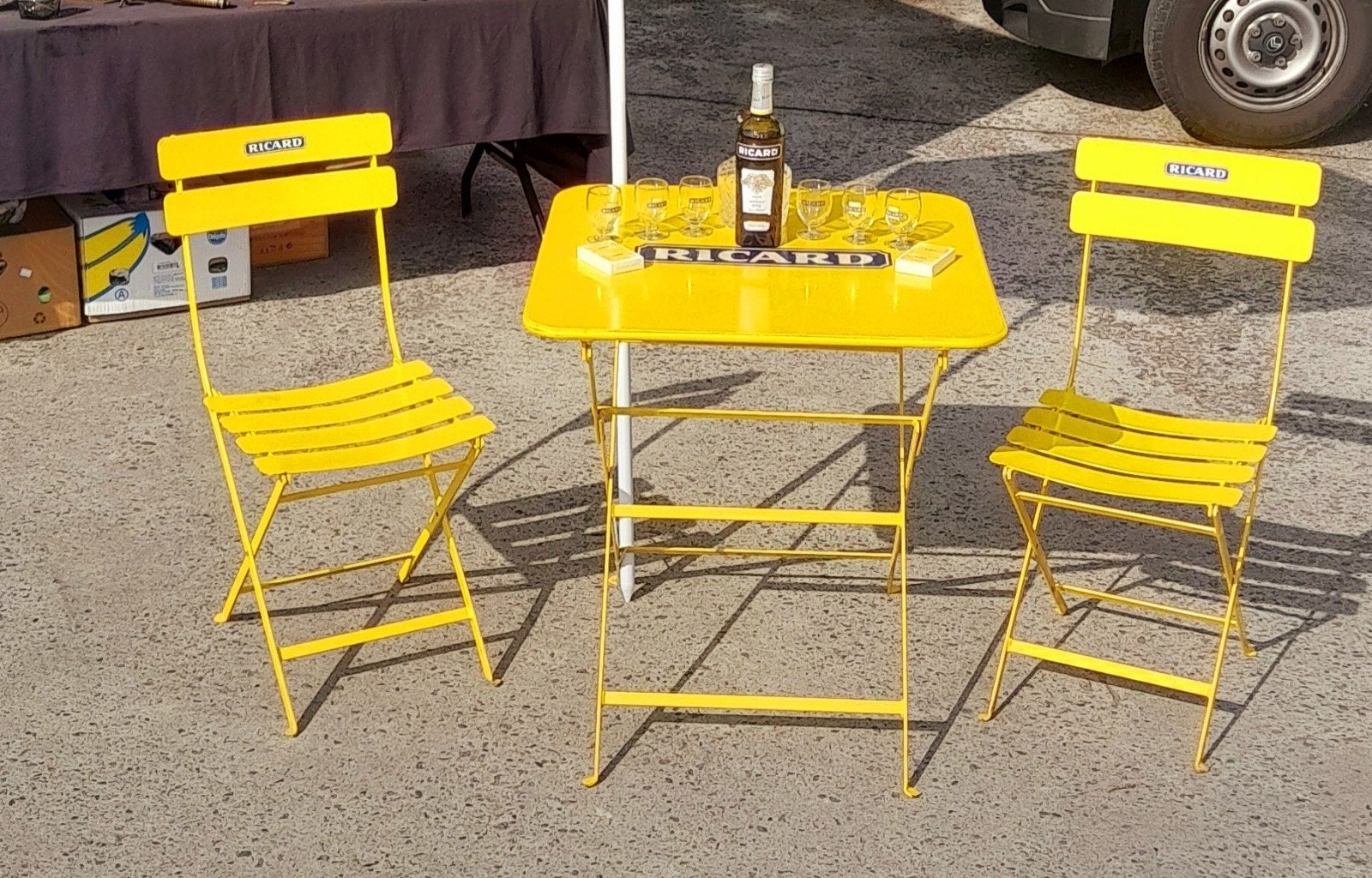 RICARD: TABLE, CHAISES PLIANTES, Enlèvement ou Envoi, Neuf