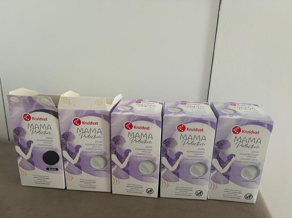 Lot de 5 boites de compresses d’allaitement, Divers, Produits alimentaires, Enlèvement