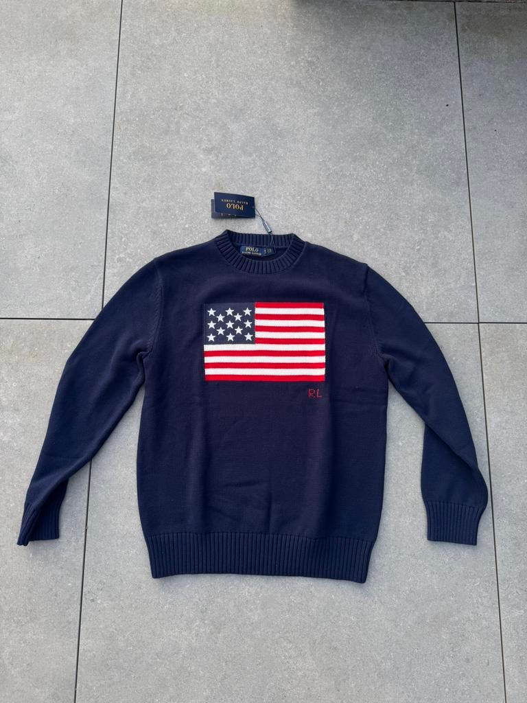 Pull à drapeau Polo Ralph Lauren — nouveau — taille L, Enlèvement ou Envoi, Taille 52/54 (L)