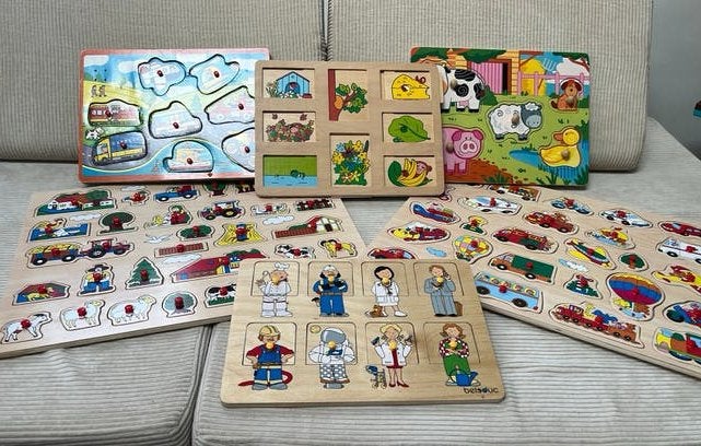 Puzzles en bois, Enfants & Bébés, Jouets | Puzzles pour enfants, Enlèvement, Utilisé, 2 à 4 ans, En bois