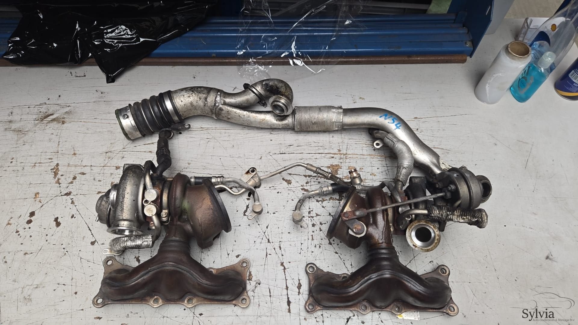 Turbo set met spruitstukken N54 BMW 1 / 3 serie E82 E88 E90, -, Utilisé, -, -