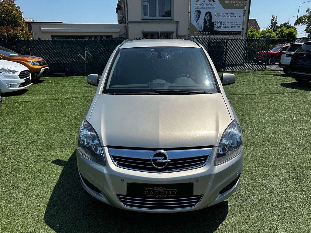 Opel Zafira 1.6i Cosmo°7 PLAATSEN° A/C ° 12M GARANTIE, Auto's, Voorwielaandrijving, Euro 5, Stof, Gebruikt