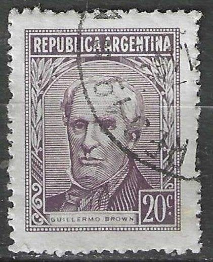 Argentinie 1956 - Yvert 570 - Guillermo Brown (ST), Verzenden, Gestempeld
