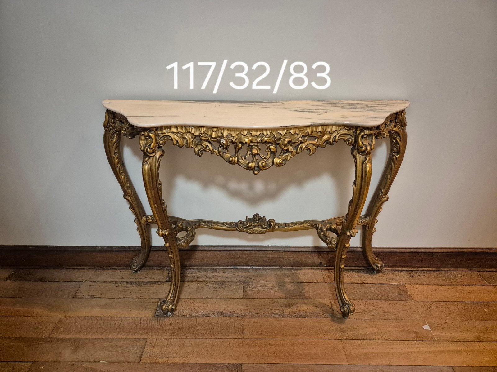 table murale baroque, console, 100 à 150 cm, 25 à 50 cm, Barok-rococo, Enlèvement