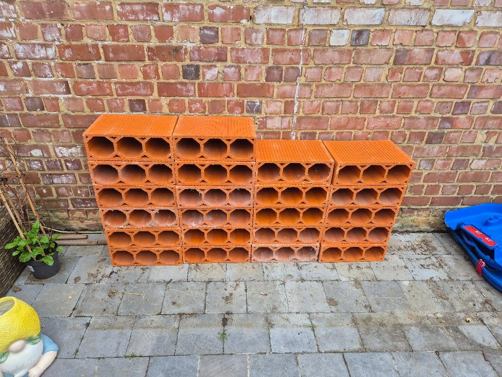 Terracotta wijnrek, Ophalen, Zo goed als nieuw, Overige materialen, 25 flessen of meer