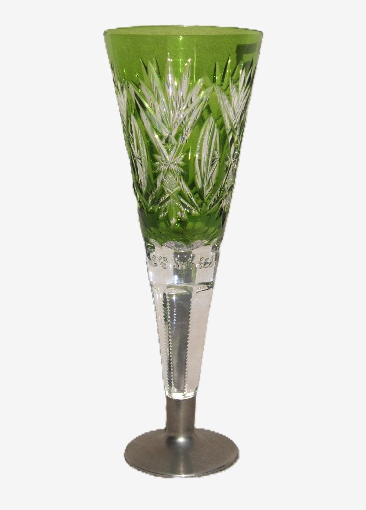Val Saint Lambert bruidskelk 30cm in Verre de Chine, Antiquités & Art, Enlèvement