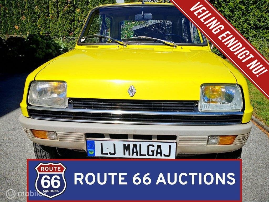 Renault 5 TL | 1974 | Route 66 Auctions, Auto's, Renault, Zwart, Bedrijf, Handgeschakeld