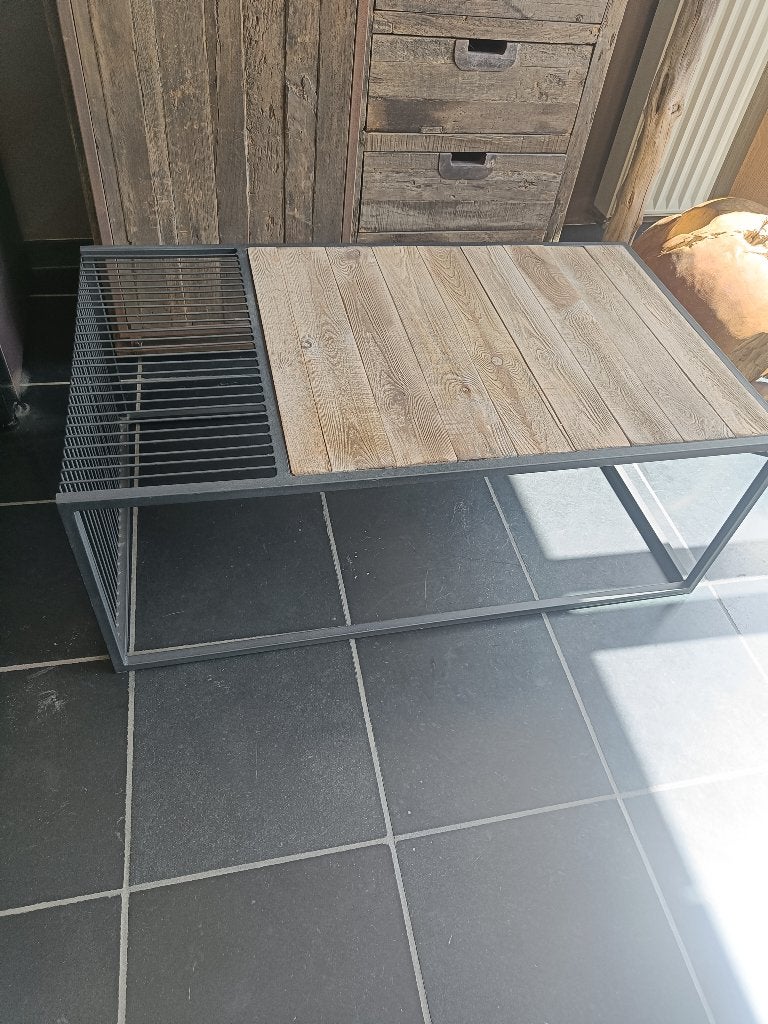 Salontafel als nieuw, Maison & Meubles, Enlèvement, Comme neuf, Teck