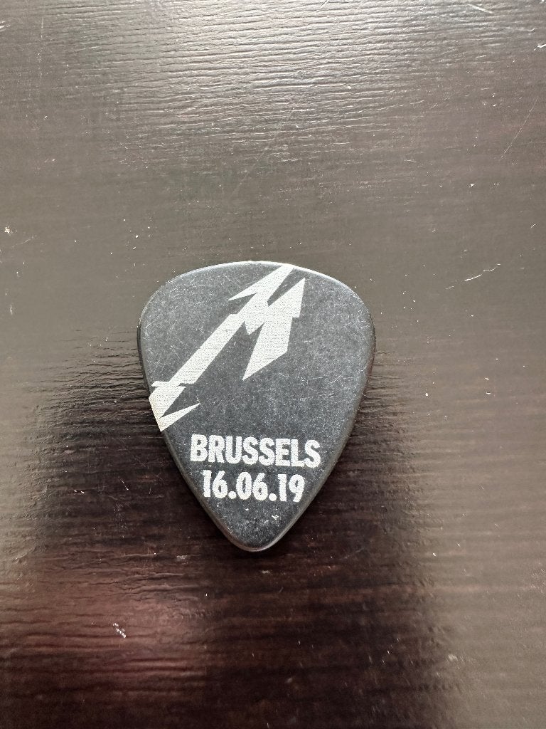 Metallica Picks Tabs Brussel 16 06 2019, Heavy metal, Overige typen, Ophalen of Verzenden, Zo goed als nieuw