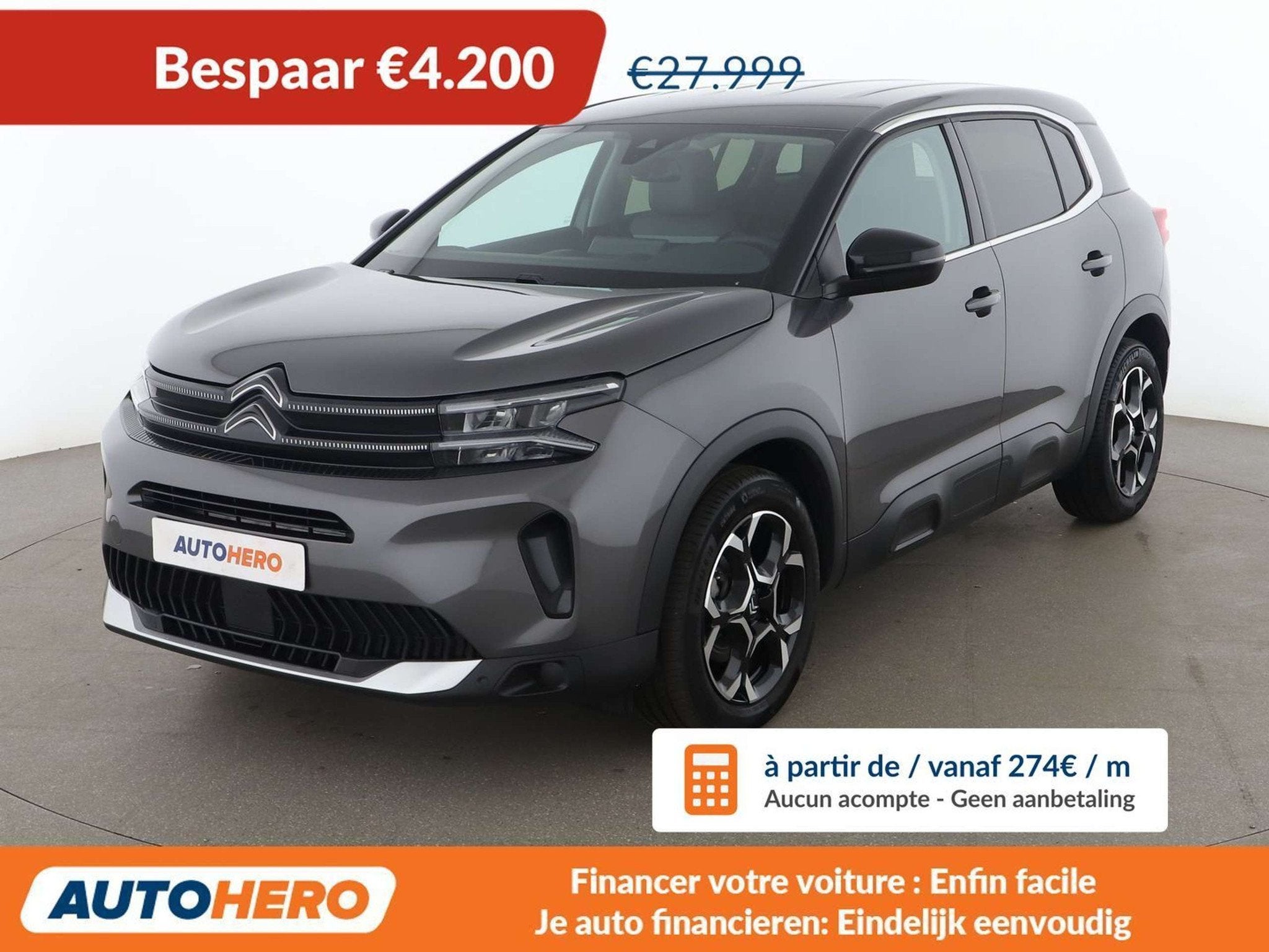 Citroën C5 Aircross 1.5 Blue-HDi C-Series (bj 2023), Gebruikt, Zwart, C5 Aircross, 96 kW