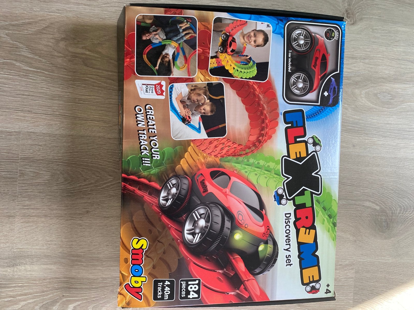 Flextreme discovery set smoby met 1 auto, 184 stuks, Enfants & Bébés, Enlèvement, Comme neuf, Circuit
