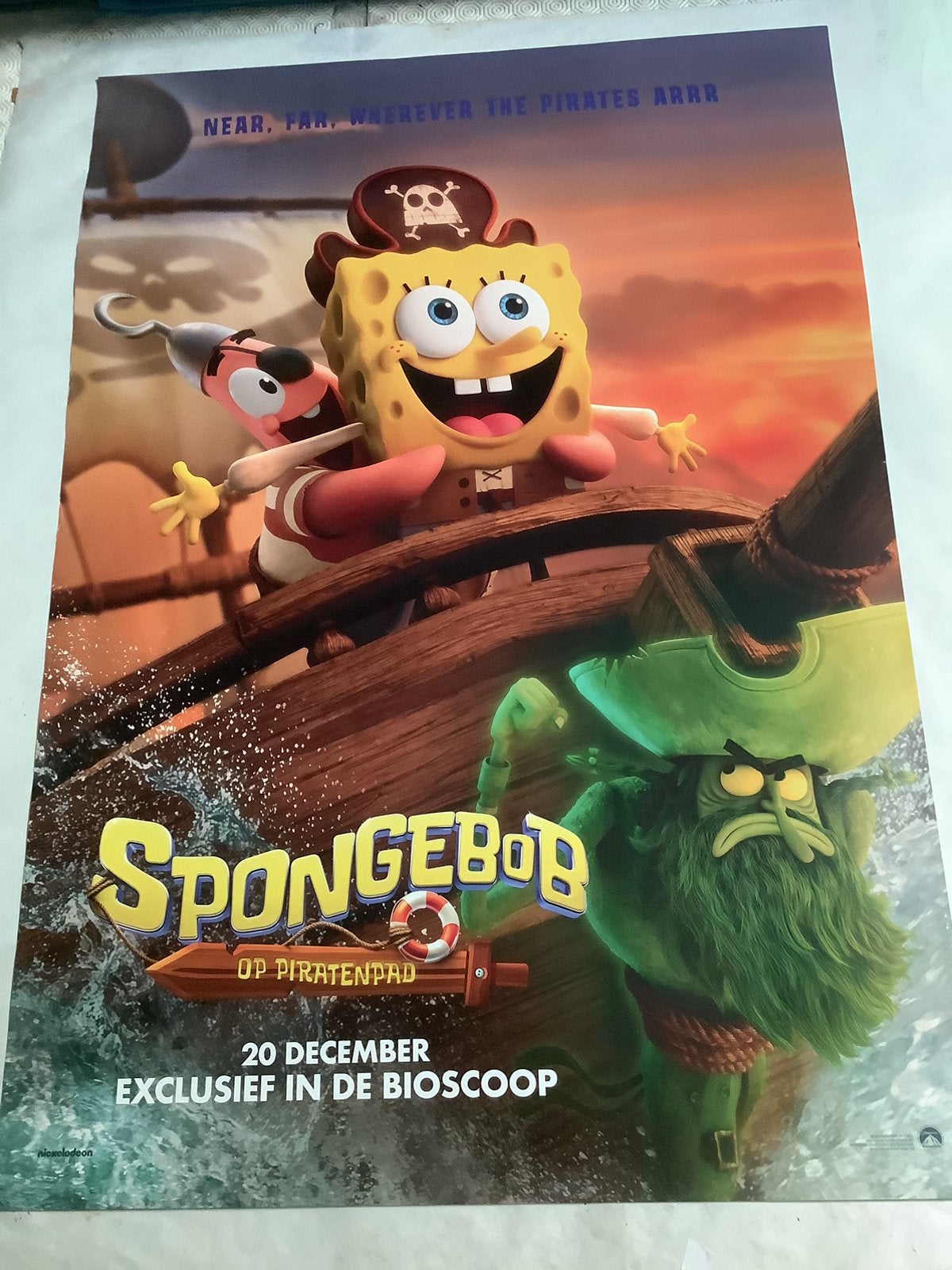 SPONGEBOB   filmposter   70-100 cm, Verzamelen, Ophalen of Verzenden