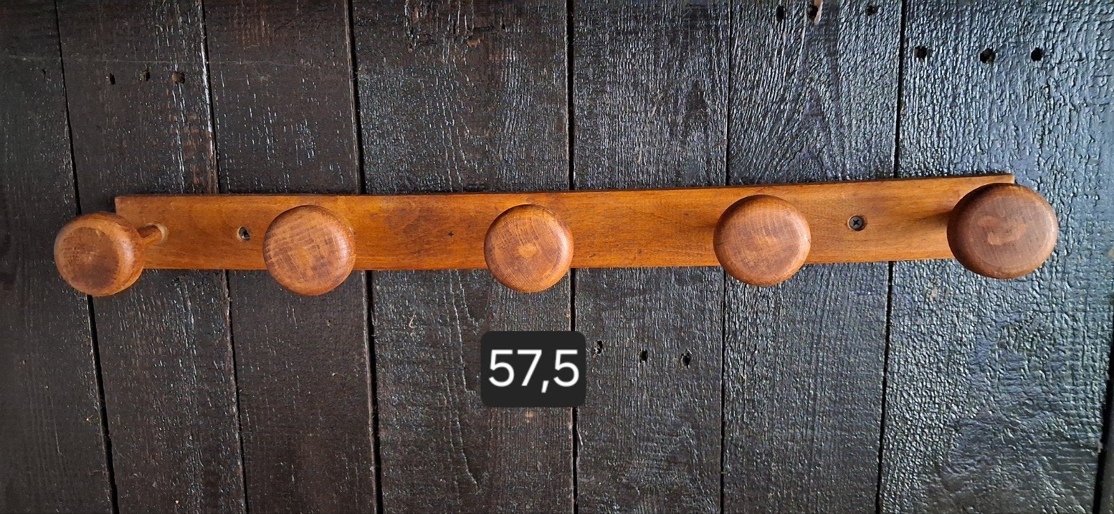 oude kapstok 57,5 cm
bossen 
57,5 cm
5 steunen, Ophalen of Verzenden, Hout