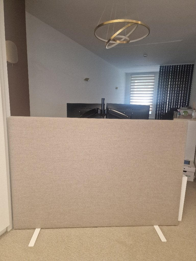 Panneau écran bureau, Maison & Meubles, Bureaux, Enlèvement, Comme neuf, Beige