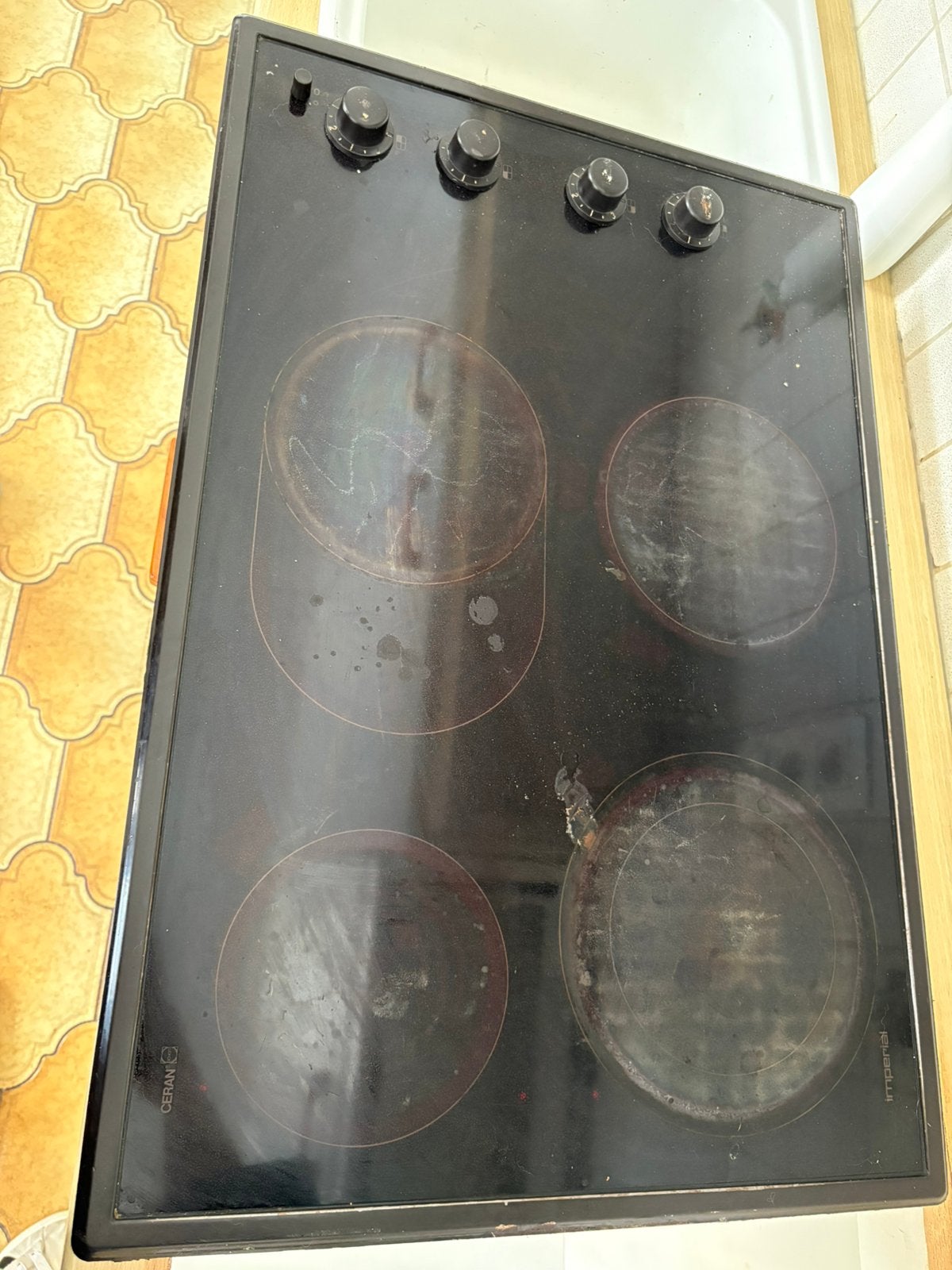 Induxie kookplaat, Elektronische apparatuur, Ophalen, Gebruikt, 4 kookzones, Inbouw