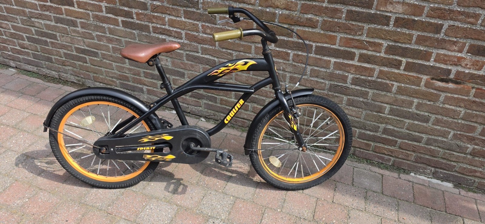 kinderfiets met pedalo rem, Fietsen en Brommers, Ophalen, Terugtraprem, Gebruikt, Cruiser