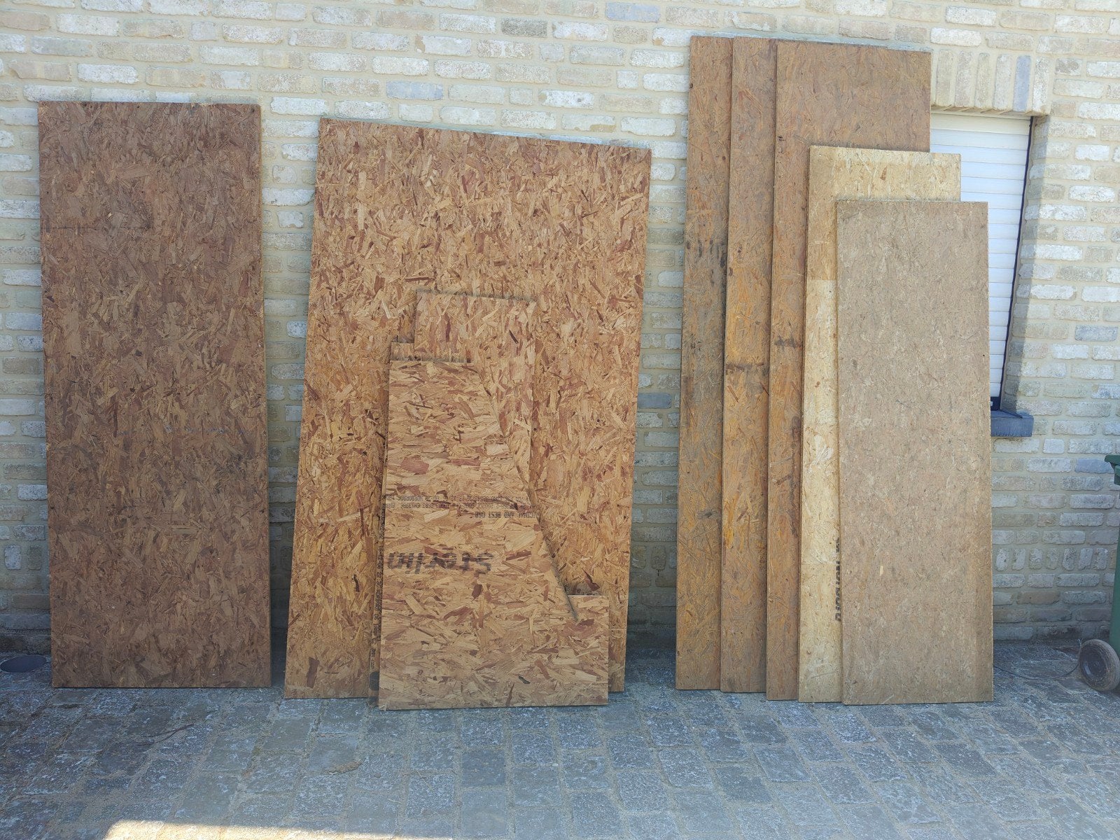 Rest osb platen, Ophalen