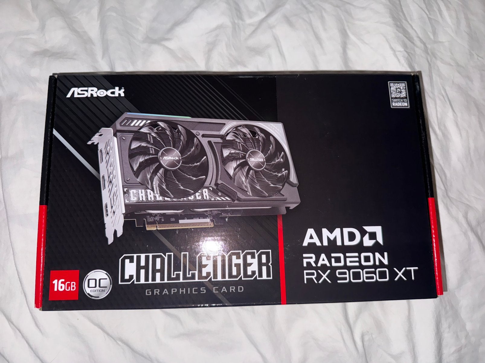 Rx 9060 XT 16GB AsRock Challenger OC, Computers en Software, Videokaarten, AMD, GDDR6, Ophalen of Verzenden, Zo goed als nieuw