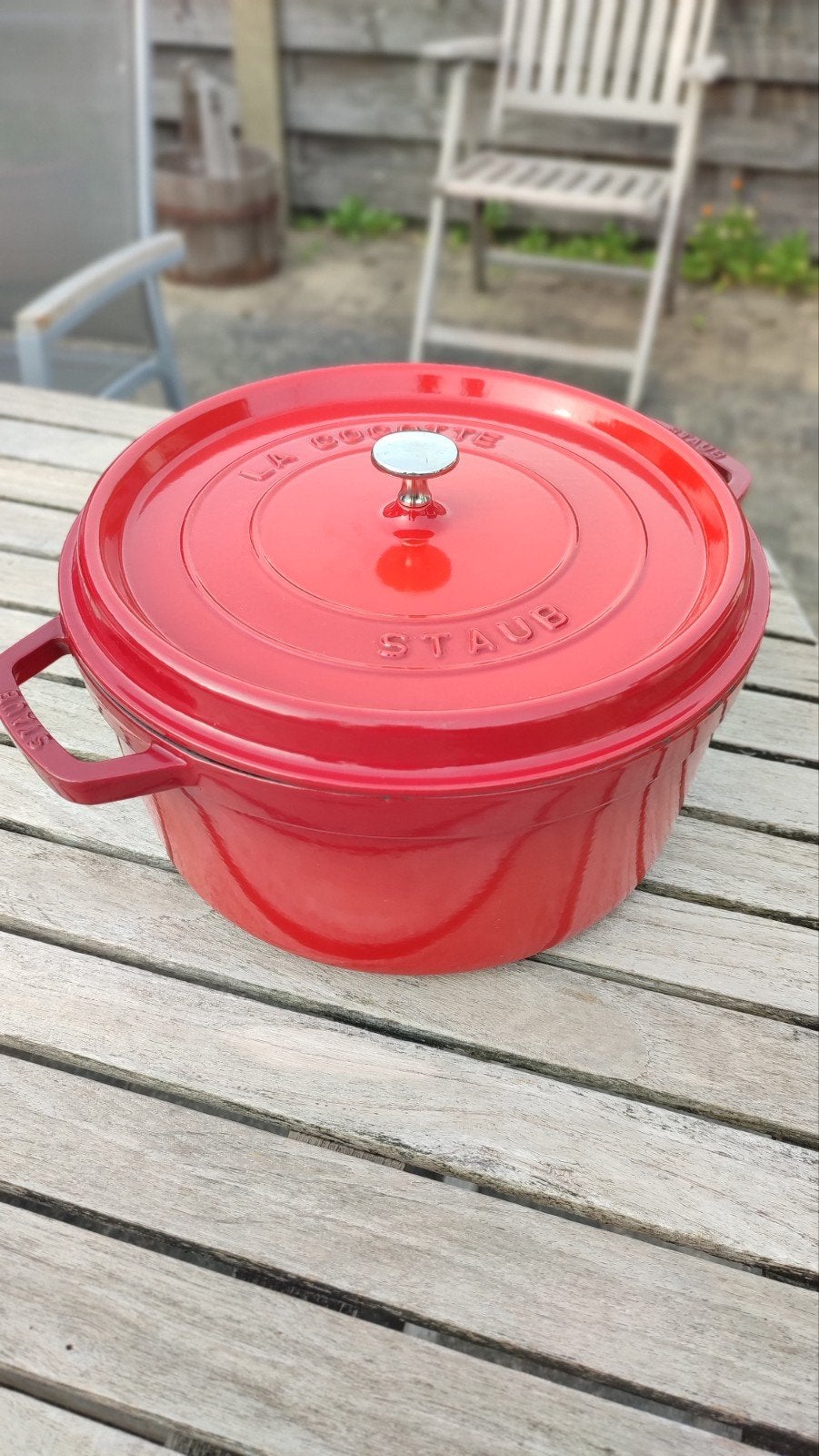 Gietijzeren kookpot Staub 30cm, Ophalen