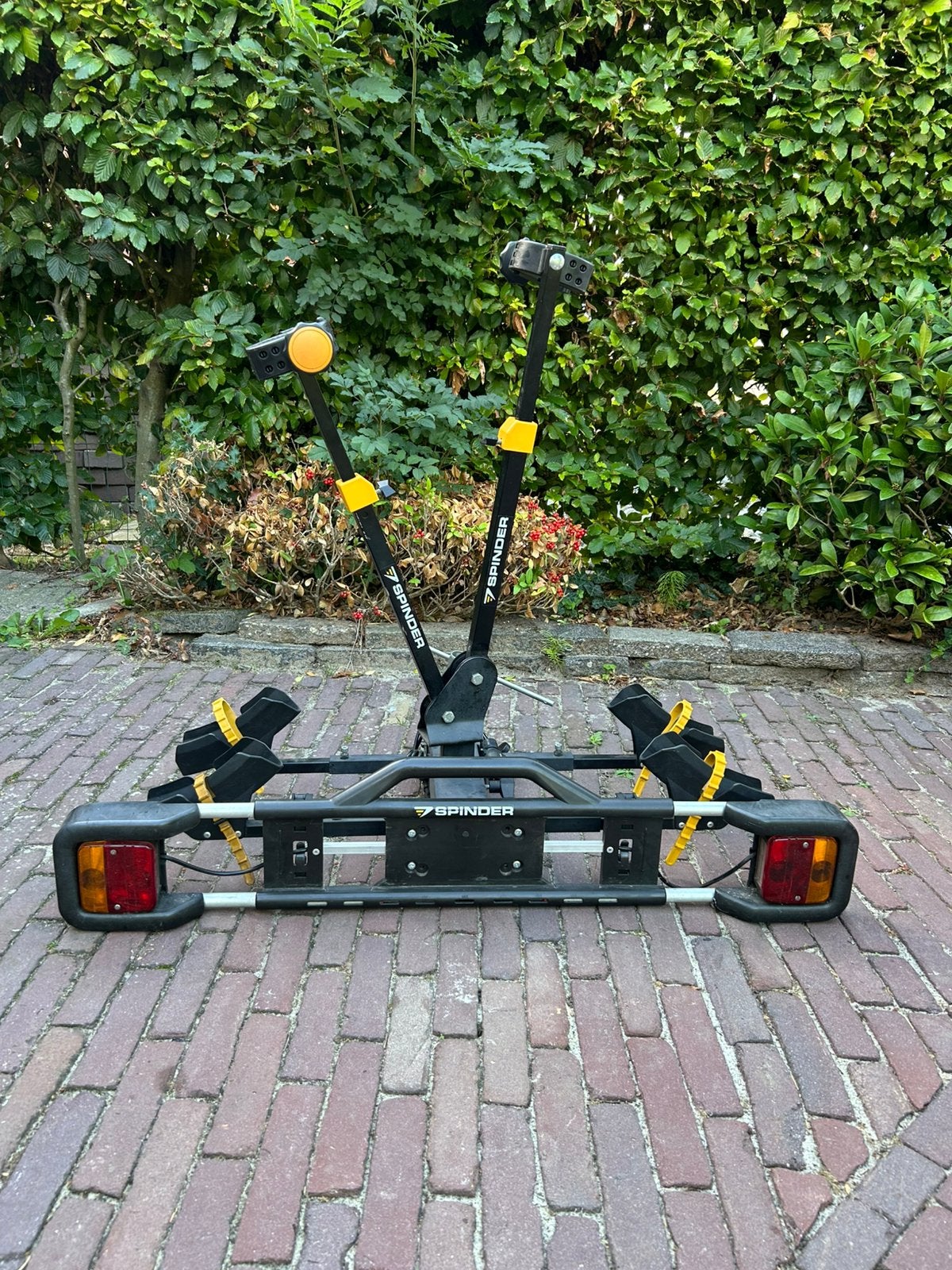 Spinder Hawk Trekhaak Fietsendrager voor 2 fietsen, Ophalen, Zo goed als nieuw