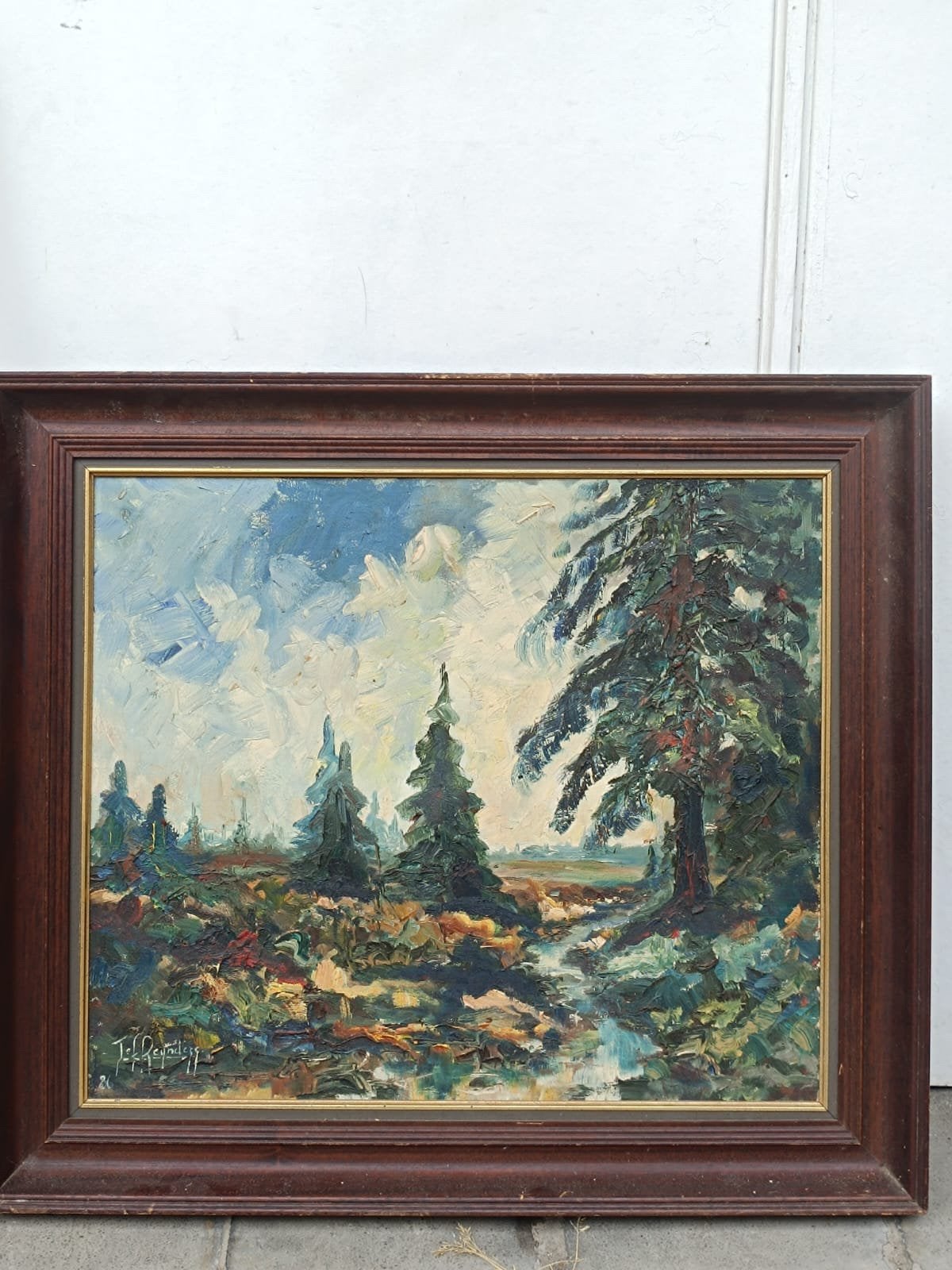 Tableau a l huille  sur toile, Enlèvement ou Envoi, Toile