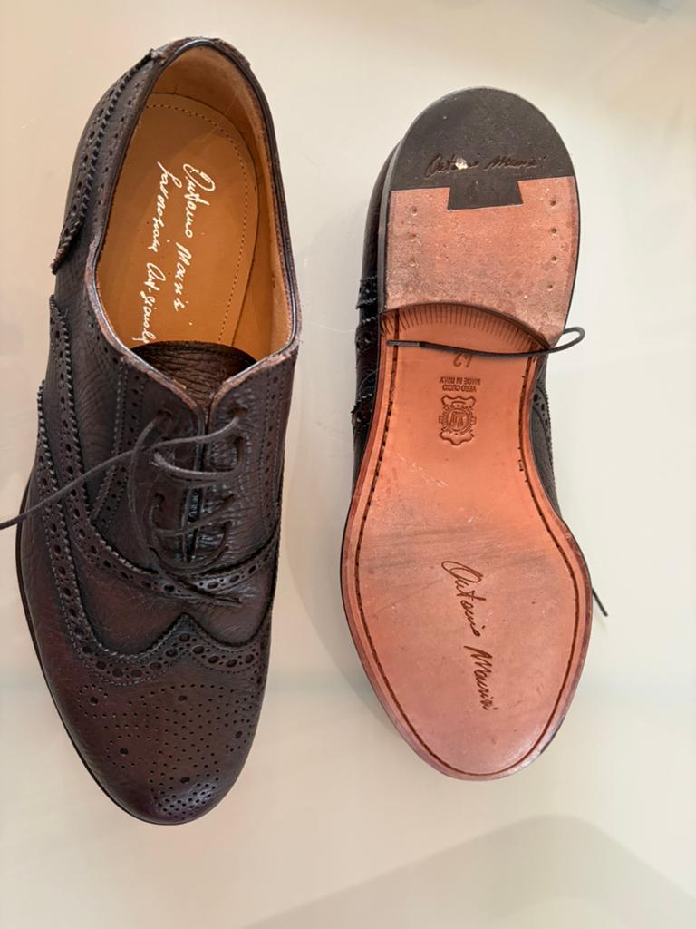 Chaussures cuir brun pointure 42, Enlèvement, Neuf, Brun, Chaussures à lacets