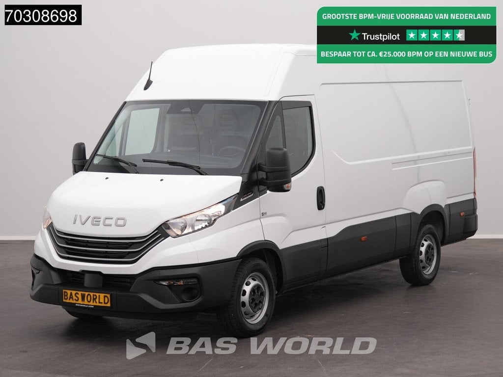 Iveco Daily 35S18 3.0L Automaat L2H2 180PK ACC Airco Cruise, Auto's, Automaat, Stof, Euro 6, 4 cilinders
