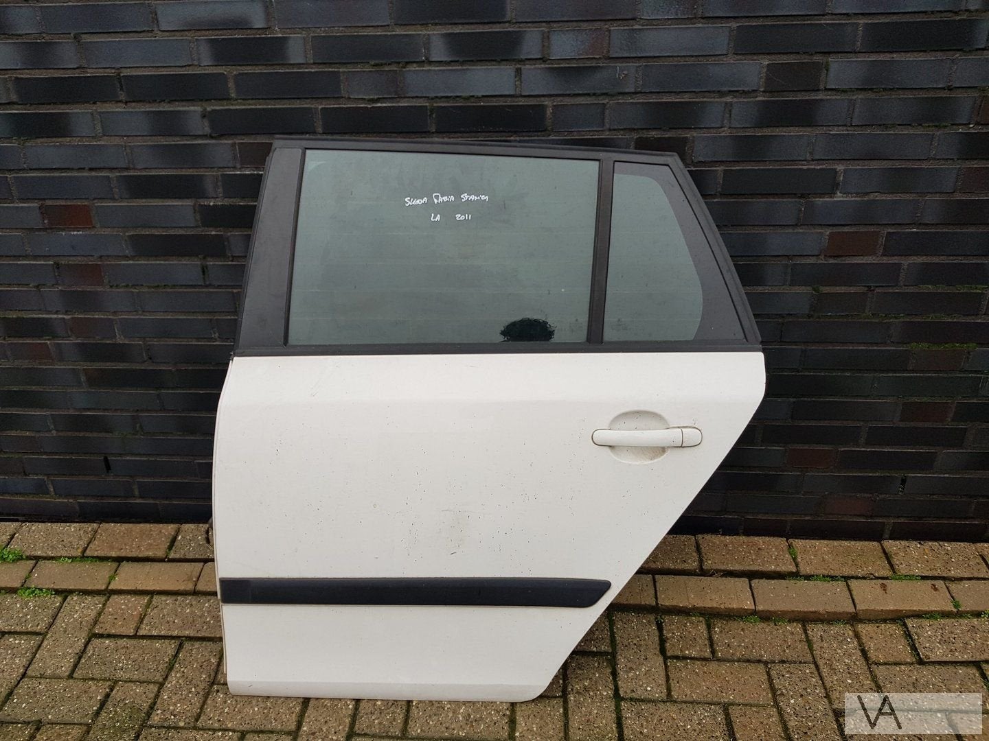 Skoda Fabia STATION 2007 -2014 deur portier links achter wit, Gebruikt, -, Deur, -