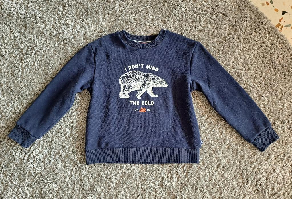 Warme fleece trui, maat 128, Okaidi, Enfants & Bébés, Vêtements enfant | Taille 128, Garçon ou Fille, Pull ou Veste, Comme neuf