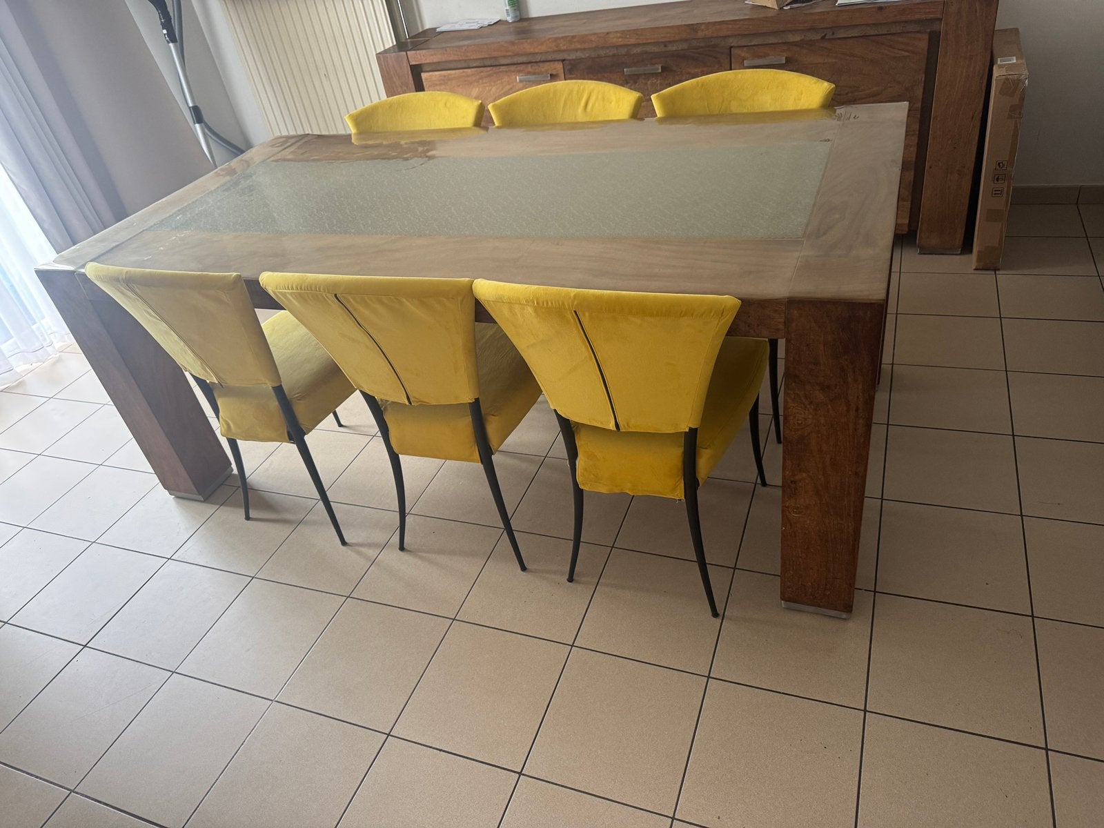 6 x chaises de salle à manger modernes, Maison & Meubles, Enlèvement, Comme neuf