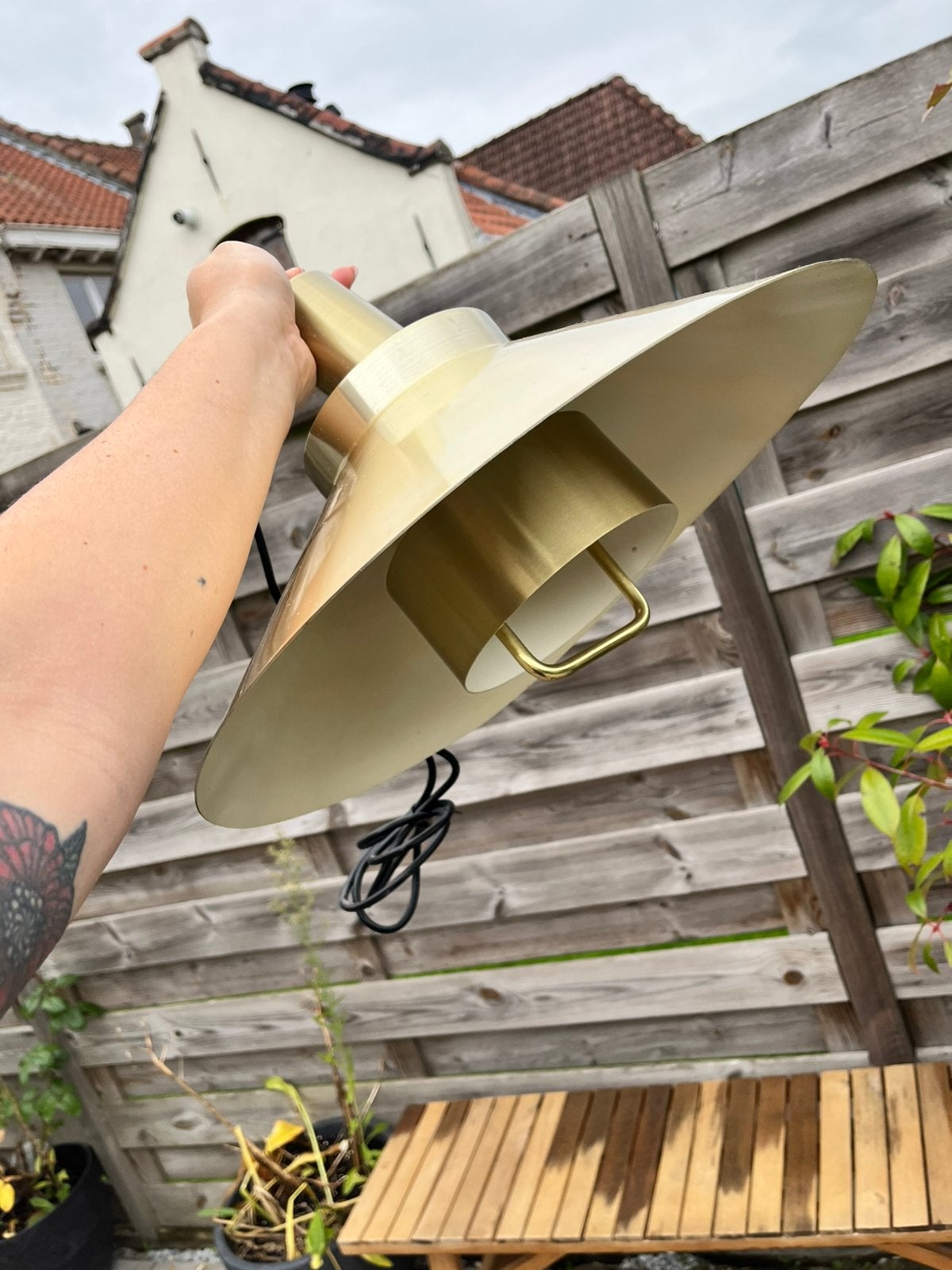 Vintage Lamp, Ophalen, Zo goed als nieuw, Metaal