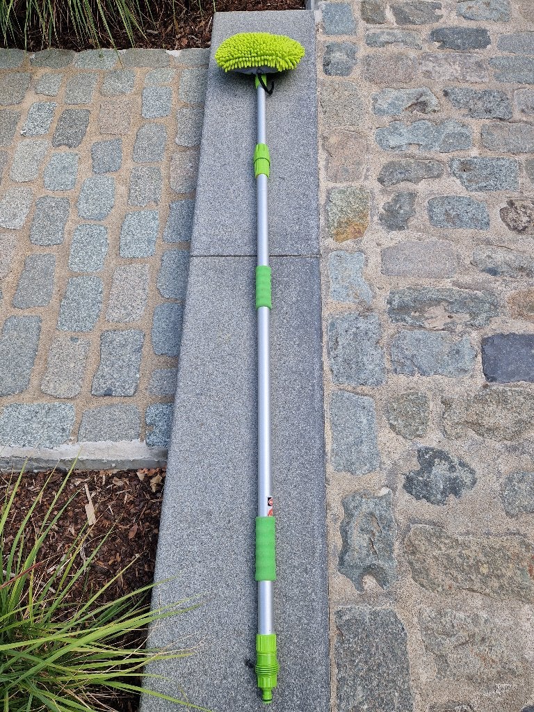 Telescopische wasborstel, Ophalen