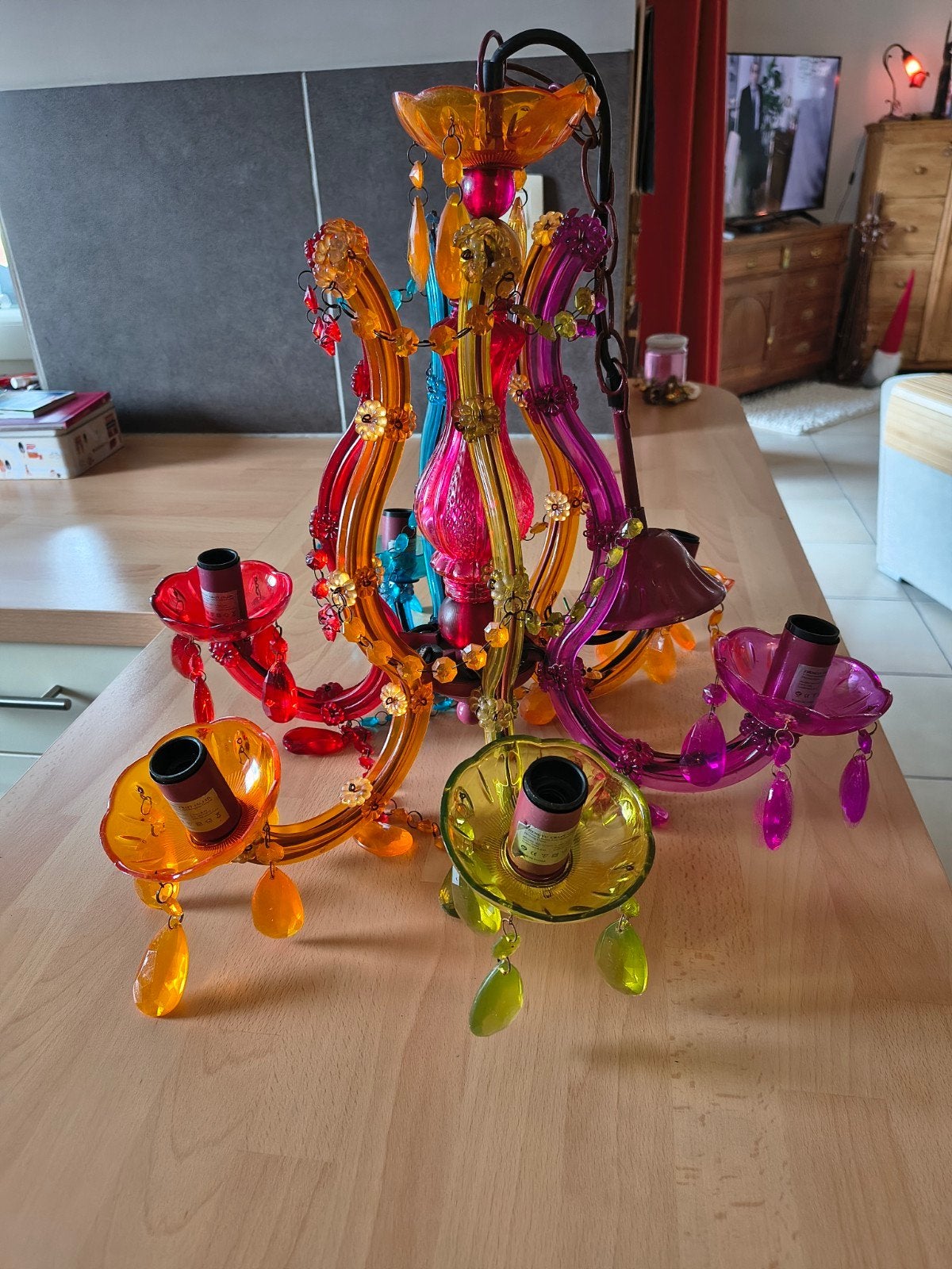 Lustres et plafonnier, Maison & Meubles, Lampes | Lustres, Enlèvement, Utilisé, Baroque